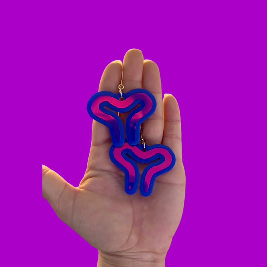 THE ONE holographic acrylic earrings