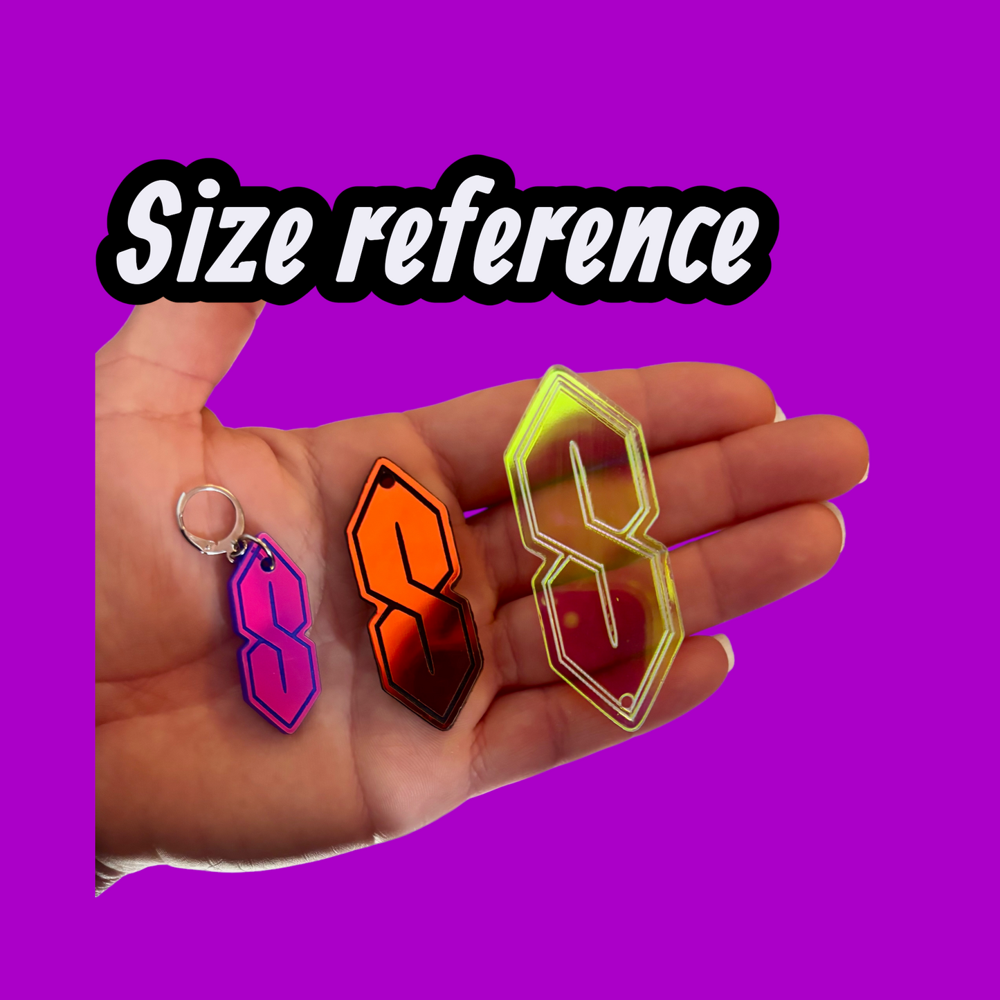 Customizable "S" Acrylic earrings