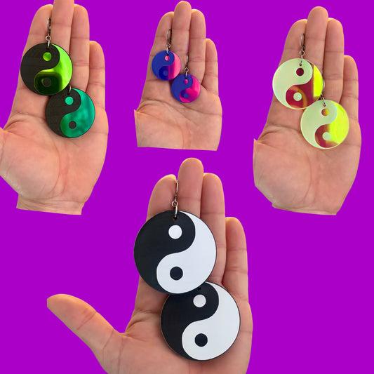 Customizable Yin Yang Acrylic earrings