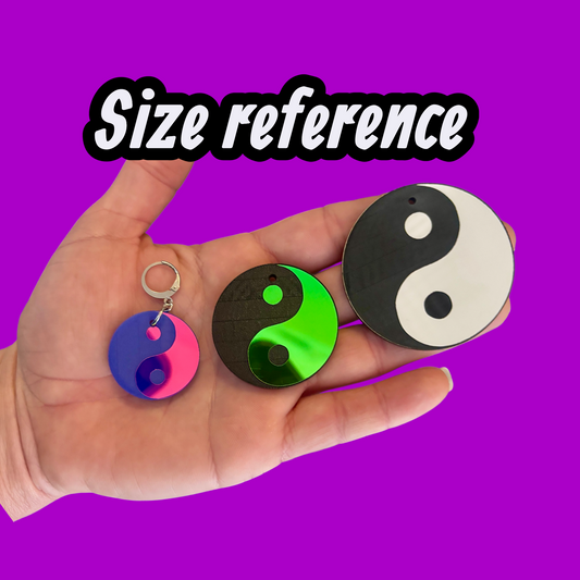 Customizable Yin Yang Acrylic earrings