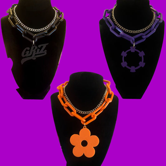 Custom 3D printed oversized chain choker