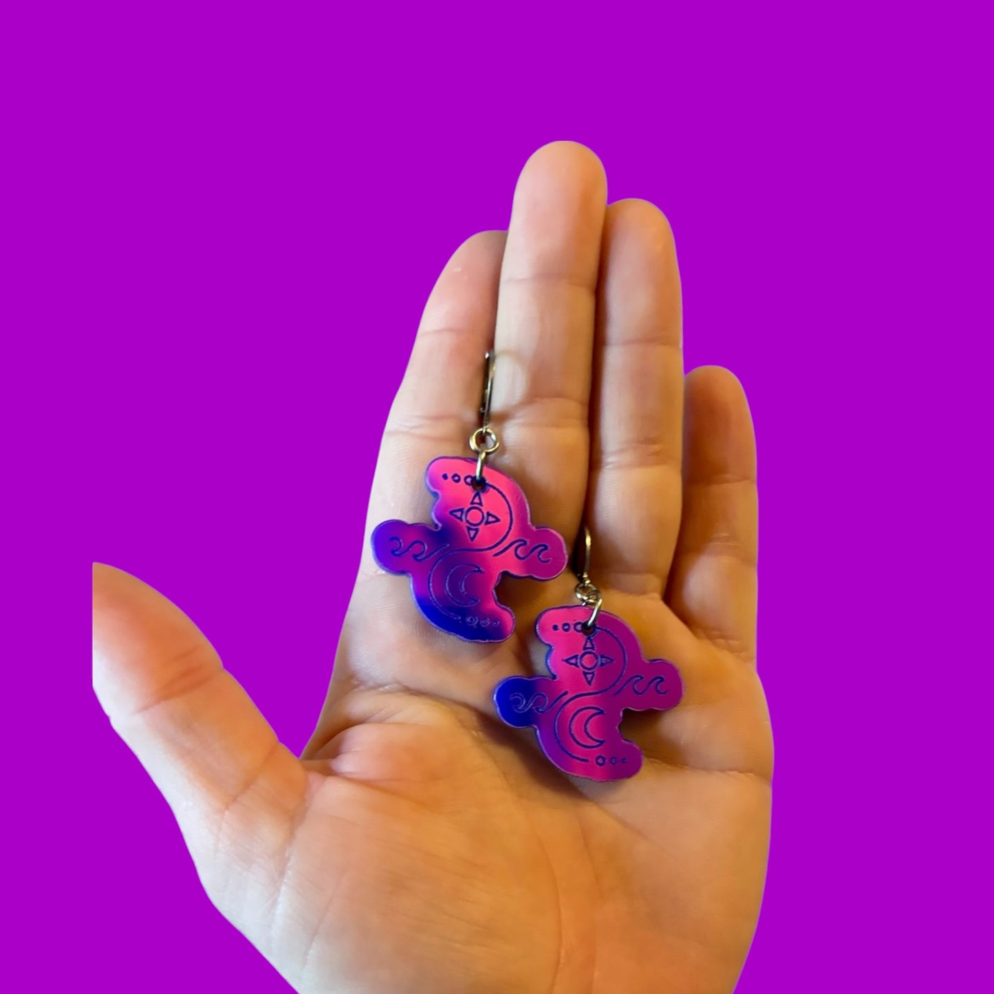 Charles the First inspired Solus acrylic earrings