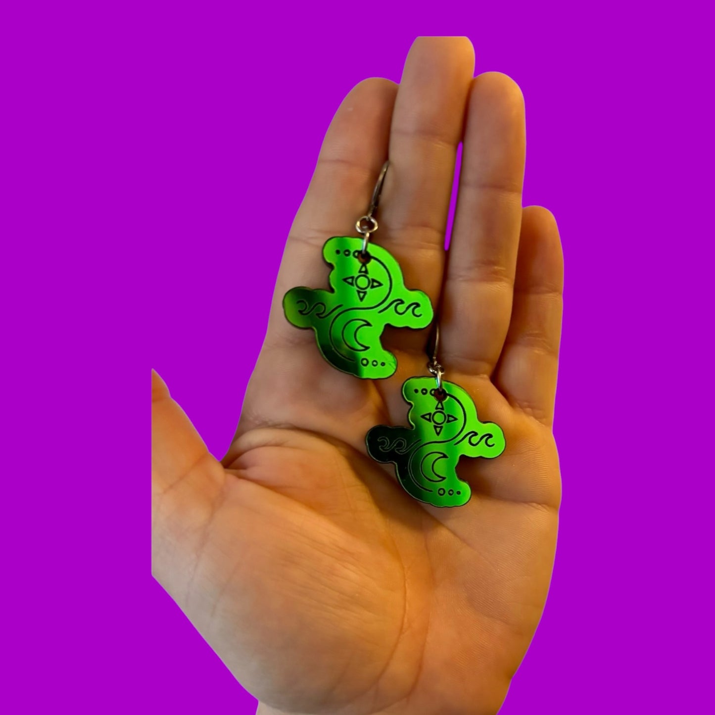 Charles the First inspired Solus acrylic earrings