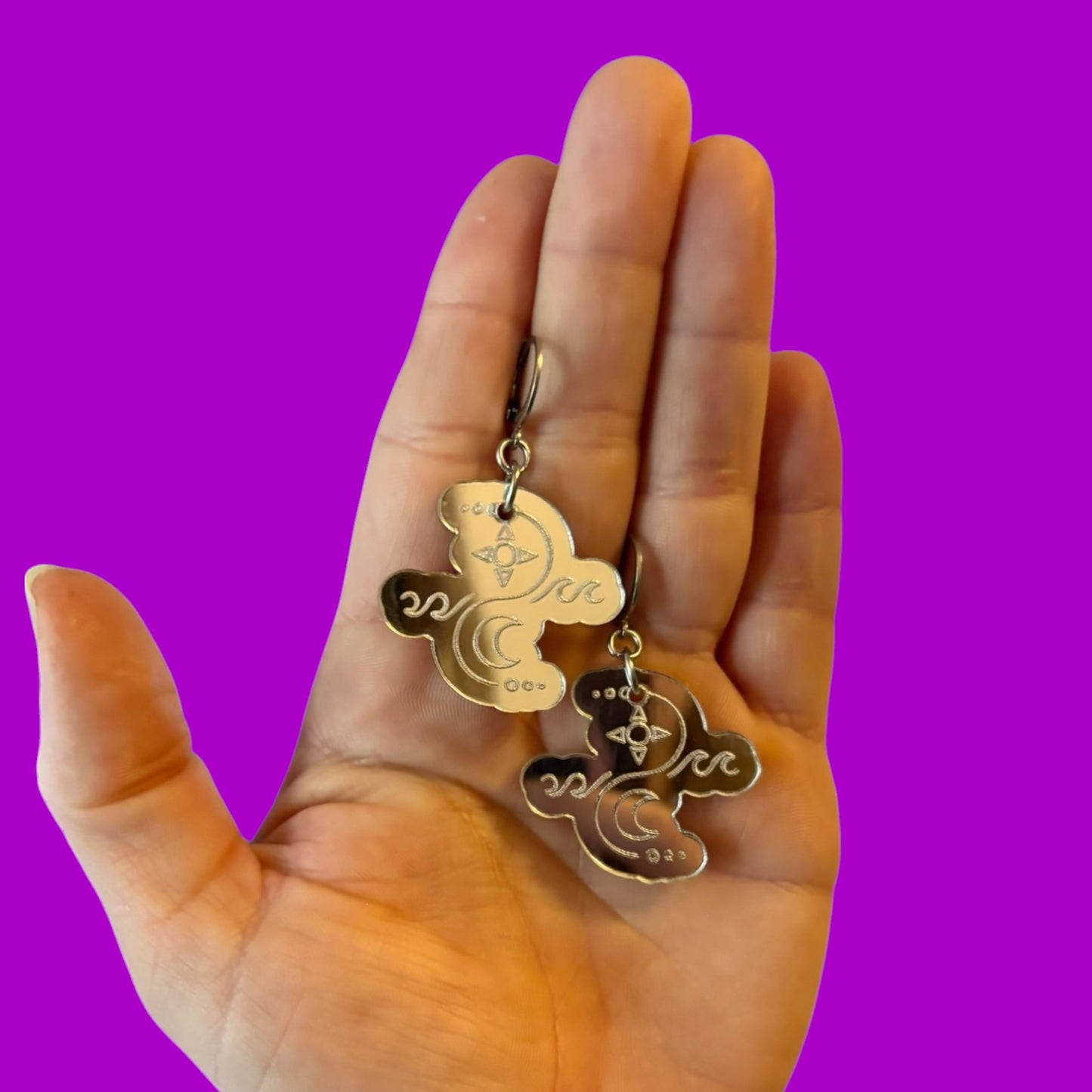 Charles the First inspired Solus acrylic earrings