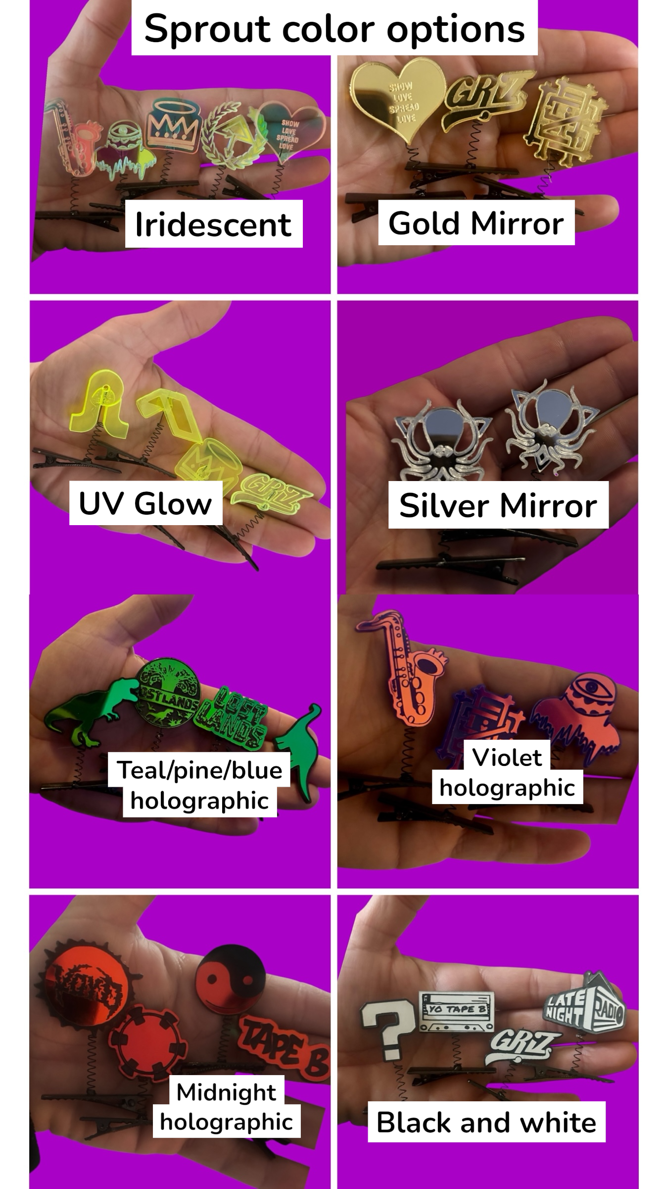 Of the Trees inspired sprout clips