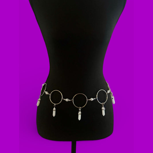 Customizable beaded crystal belts