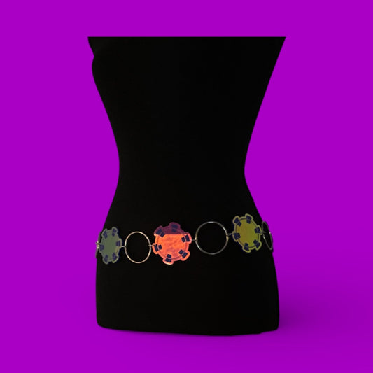 Show Em How it's Done customizable acrylic metal ring belt