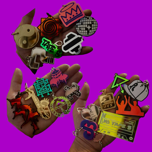 Custom Acrylic Clip on Charms