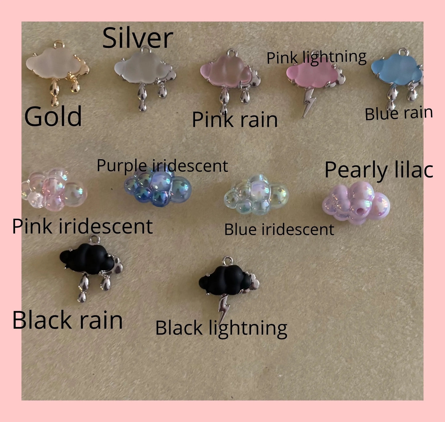 Daily bread inspired charm earrings! Clouds and breads!