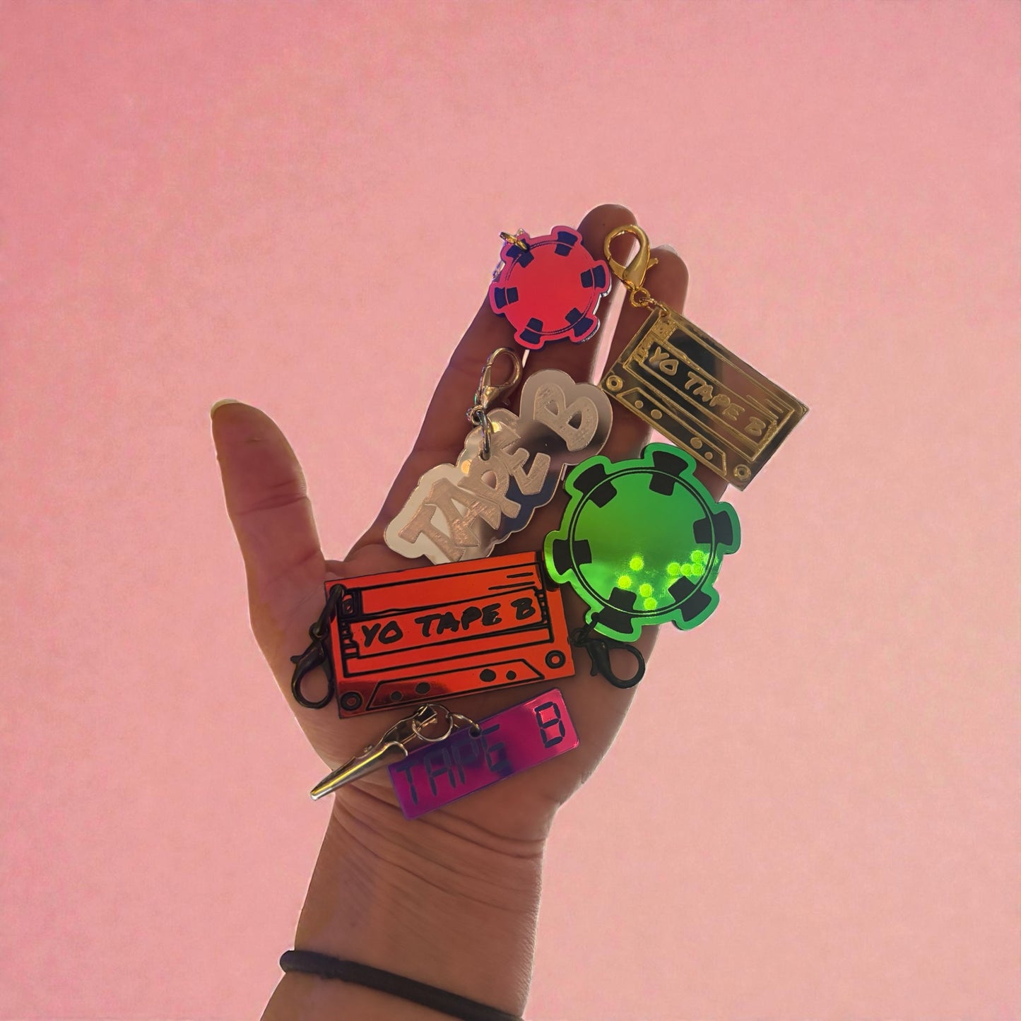 Customizable TAPE B inspired acrylic charms