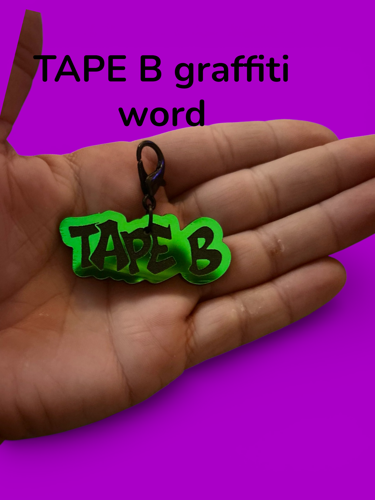 Customizable TAPE B inspired acrylic charms