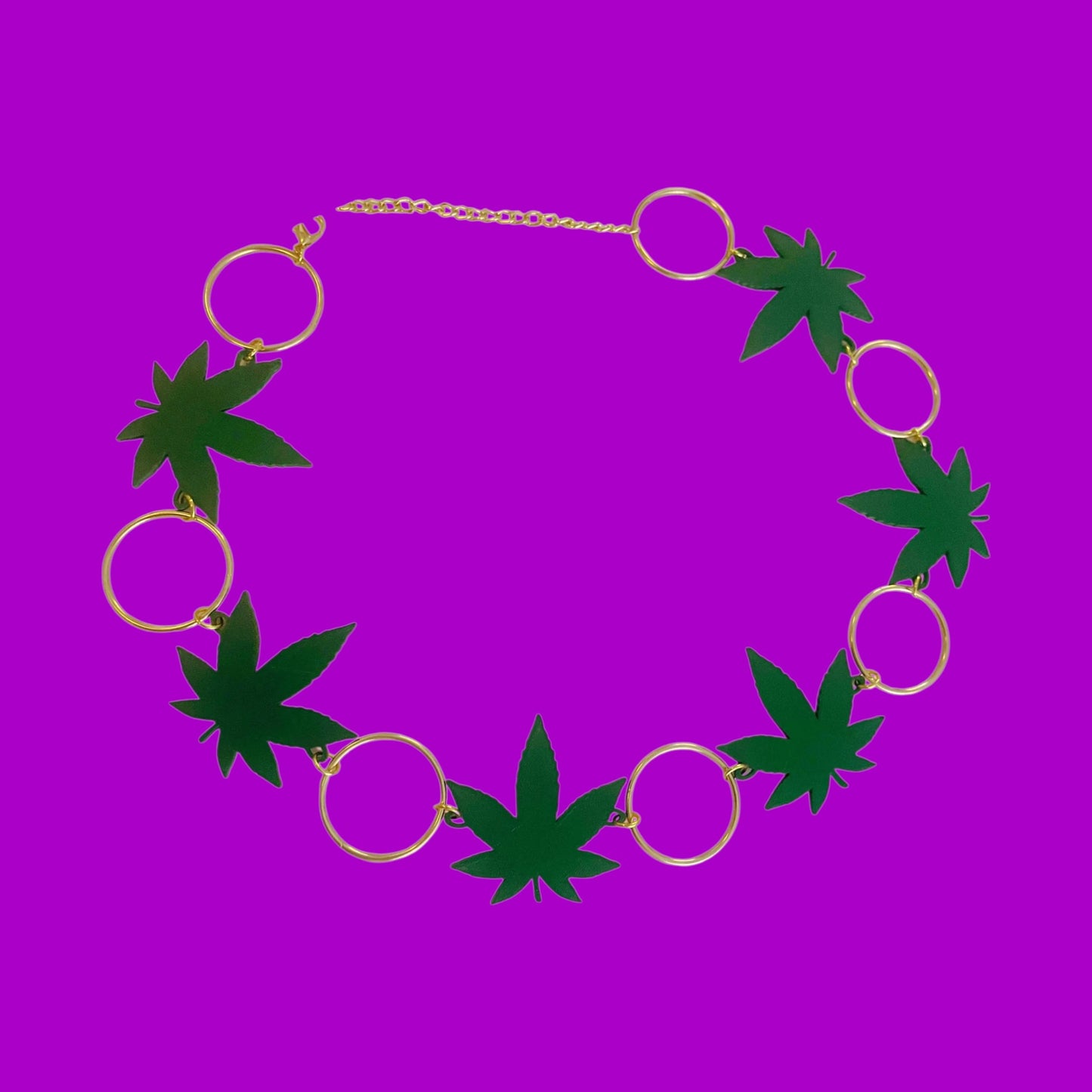 Ganja goddess 3d printed metal ring belt!