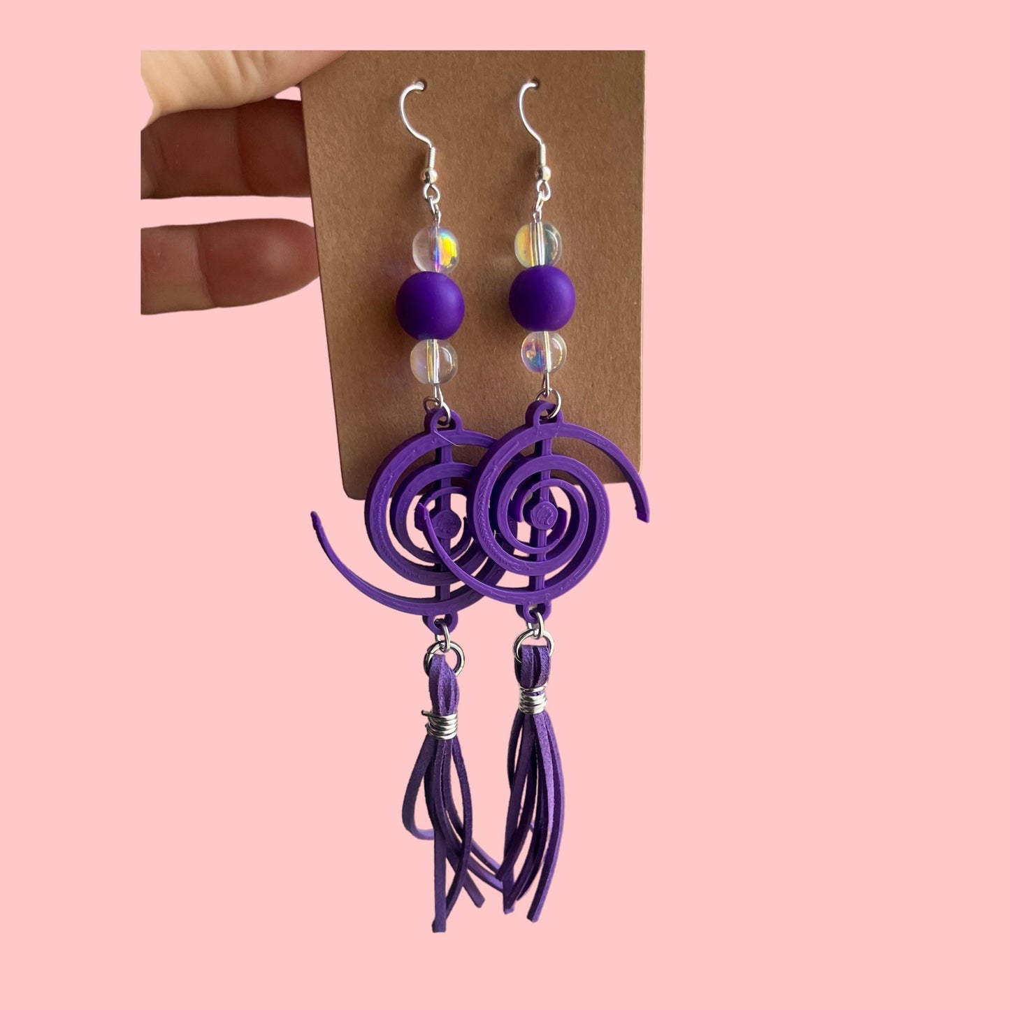 Customizable beaded tassel earrings