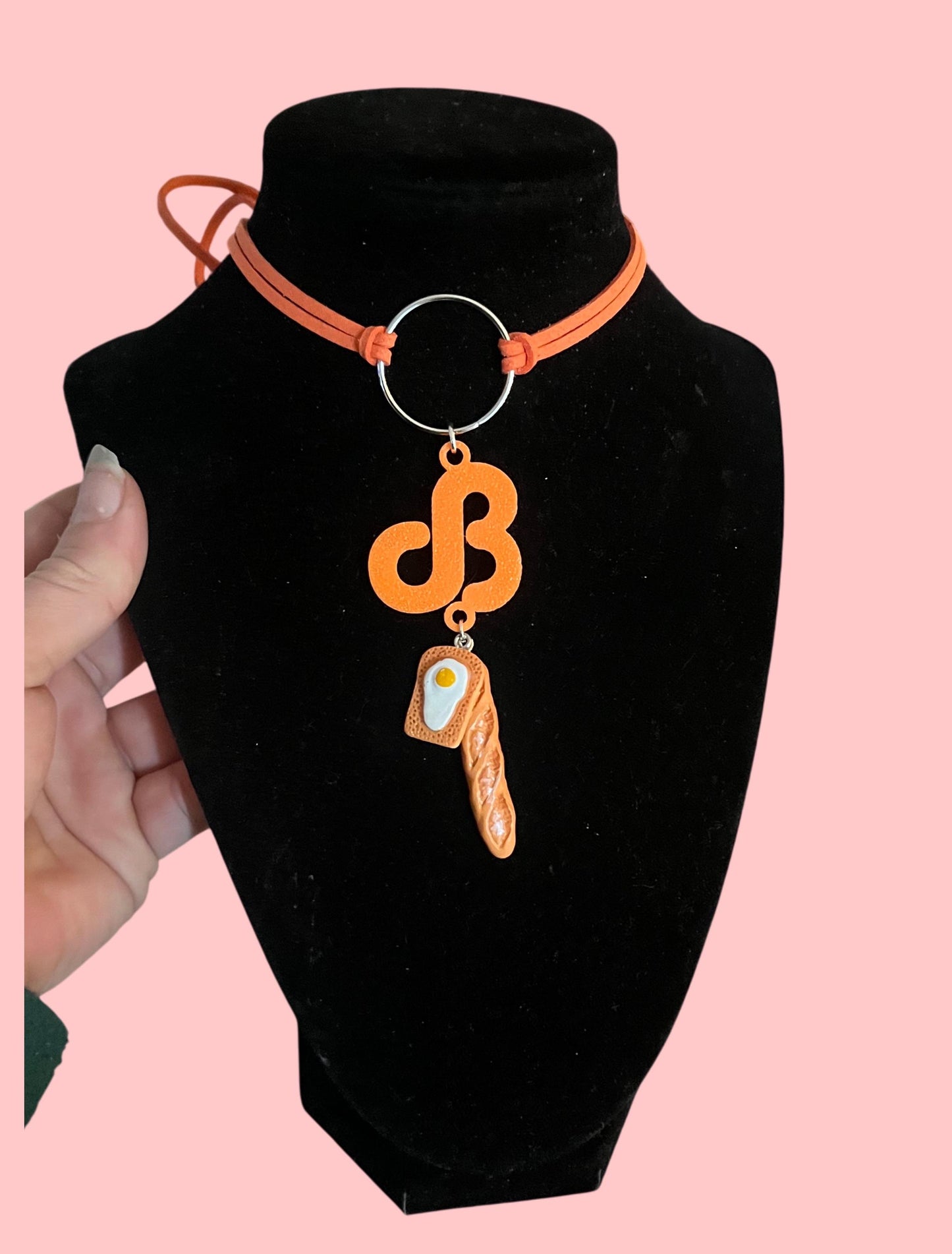 Daily bread inspired charm tie back chokers! Clouds and breads!