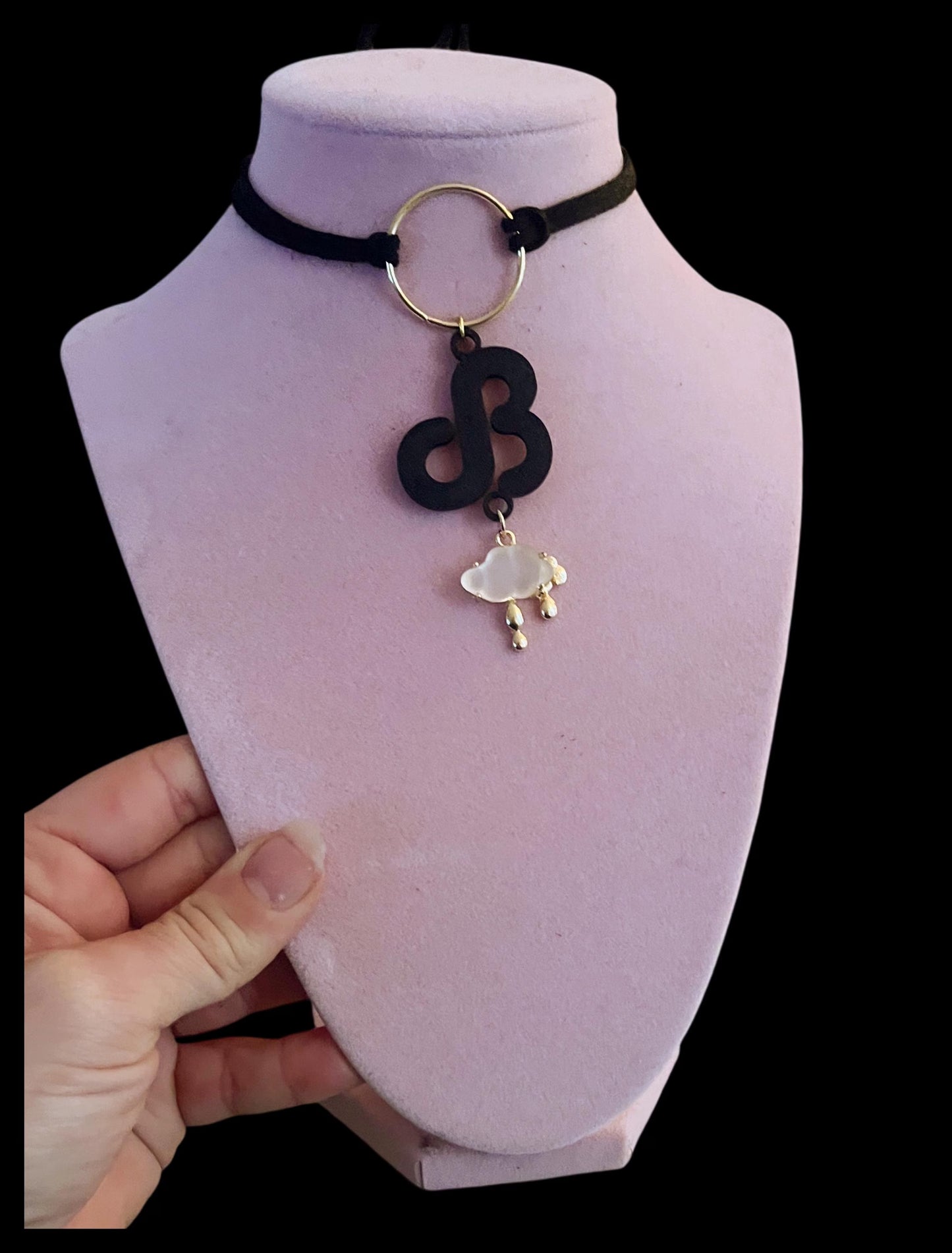 Daily bread inspired charm tie back chokers! Clouds and breads!