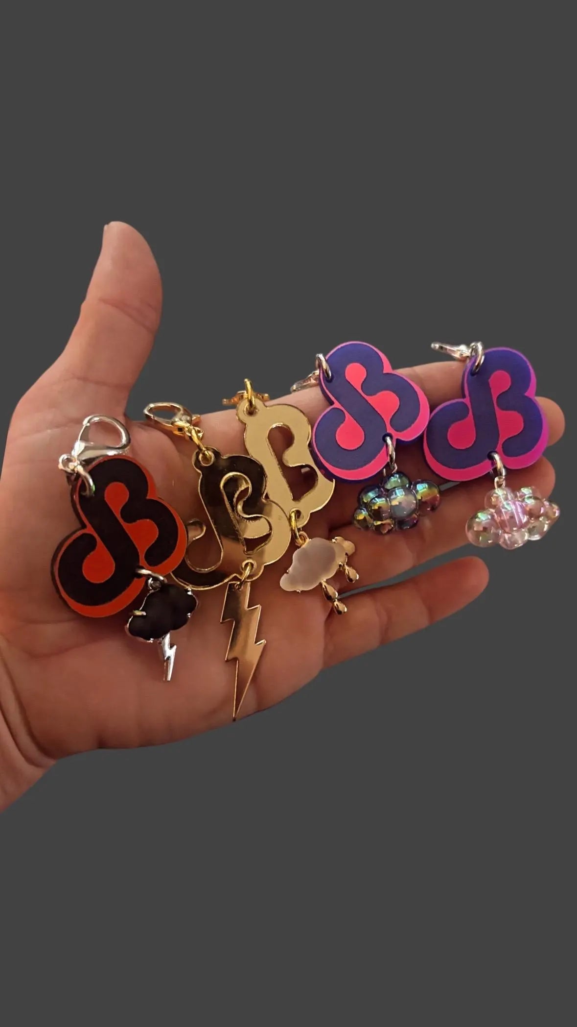 Daily bread inspired acrylic cloud charms