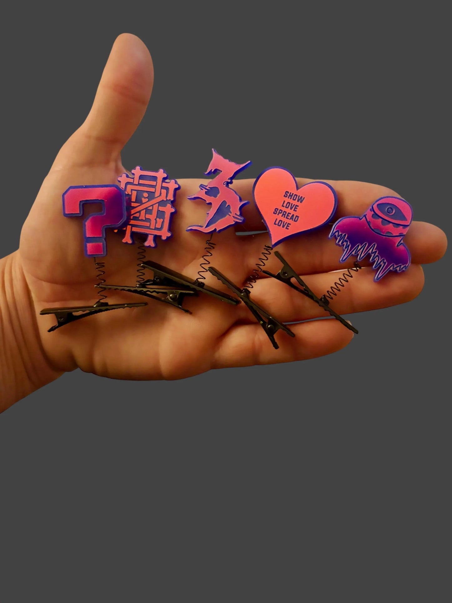 Customizable violet holographic edm sprouts