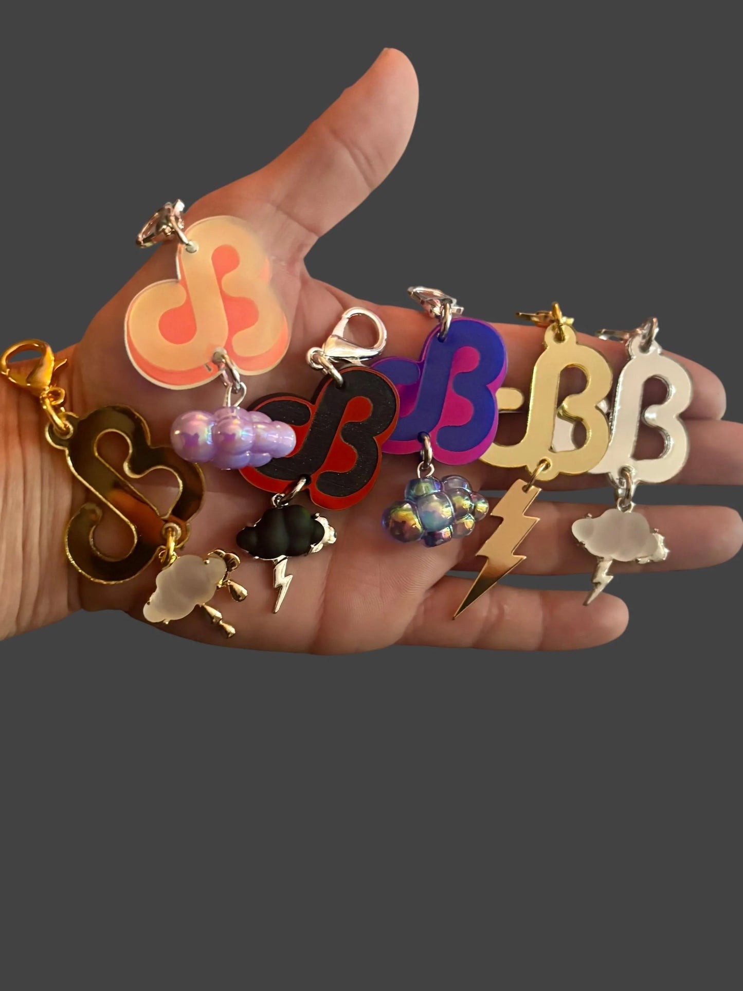 Daily bread inspired acrylic cloud charms