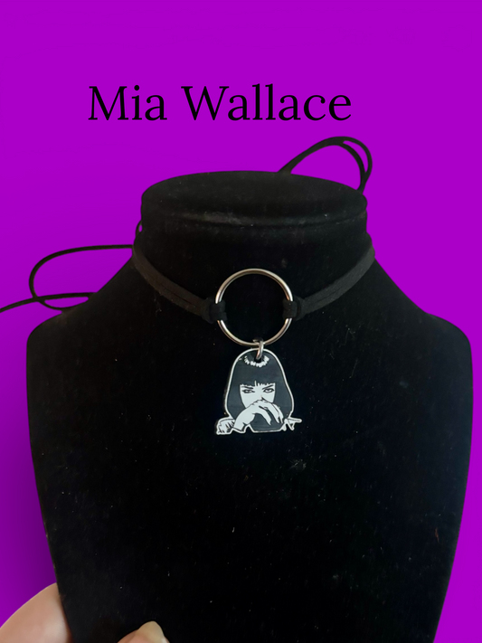 PULP black/white tie back chokers