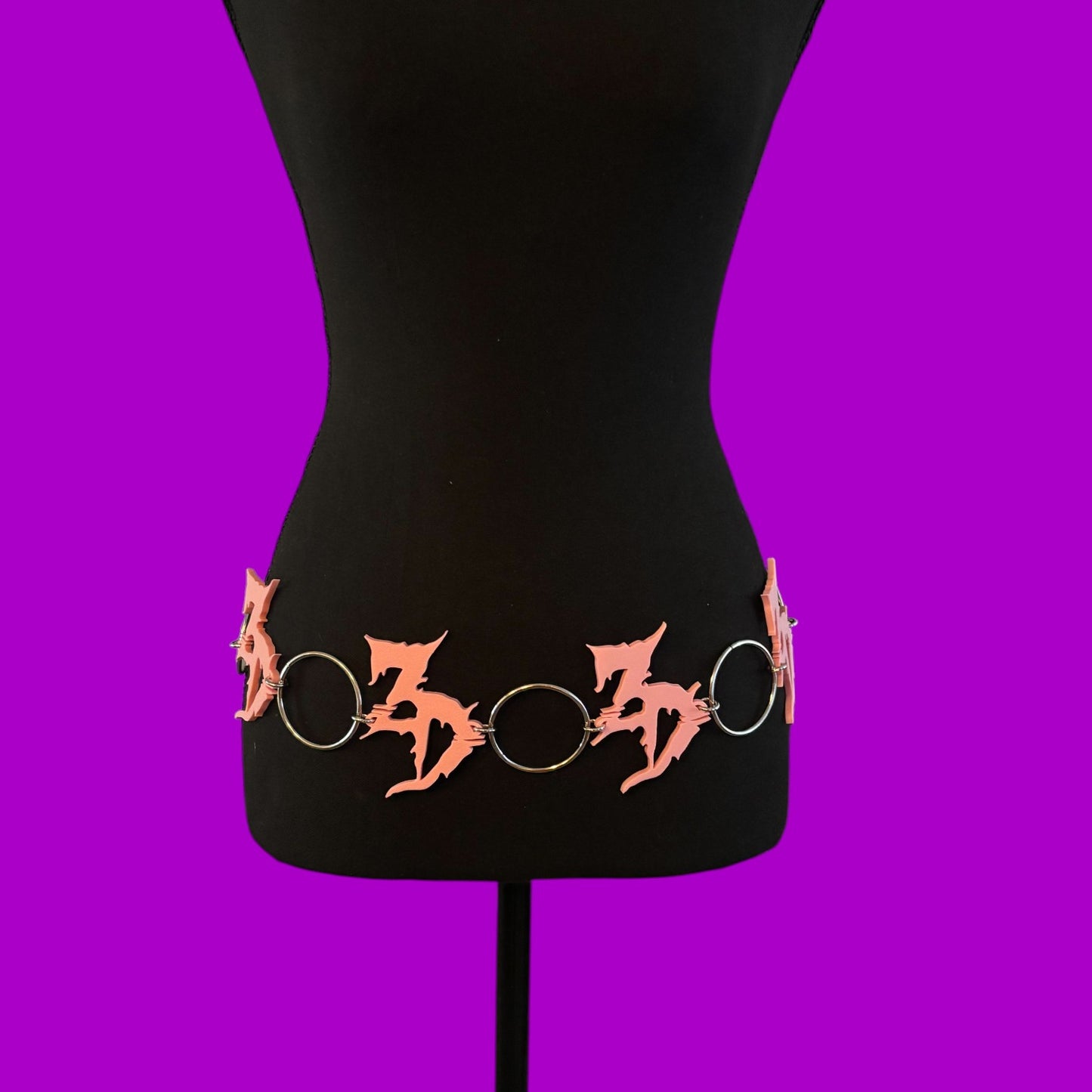 Pink ZD 3D printed ring belt