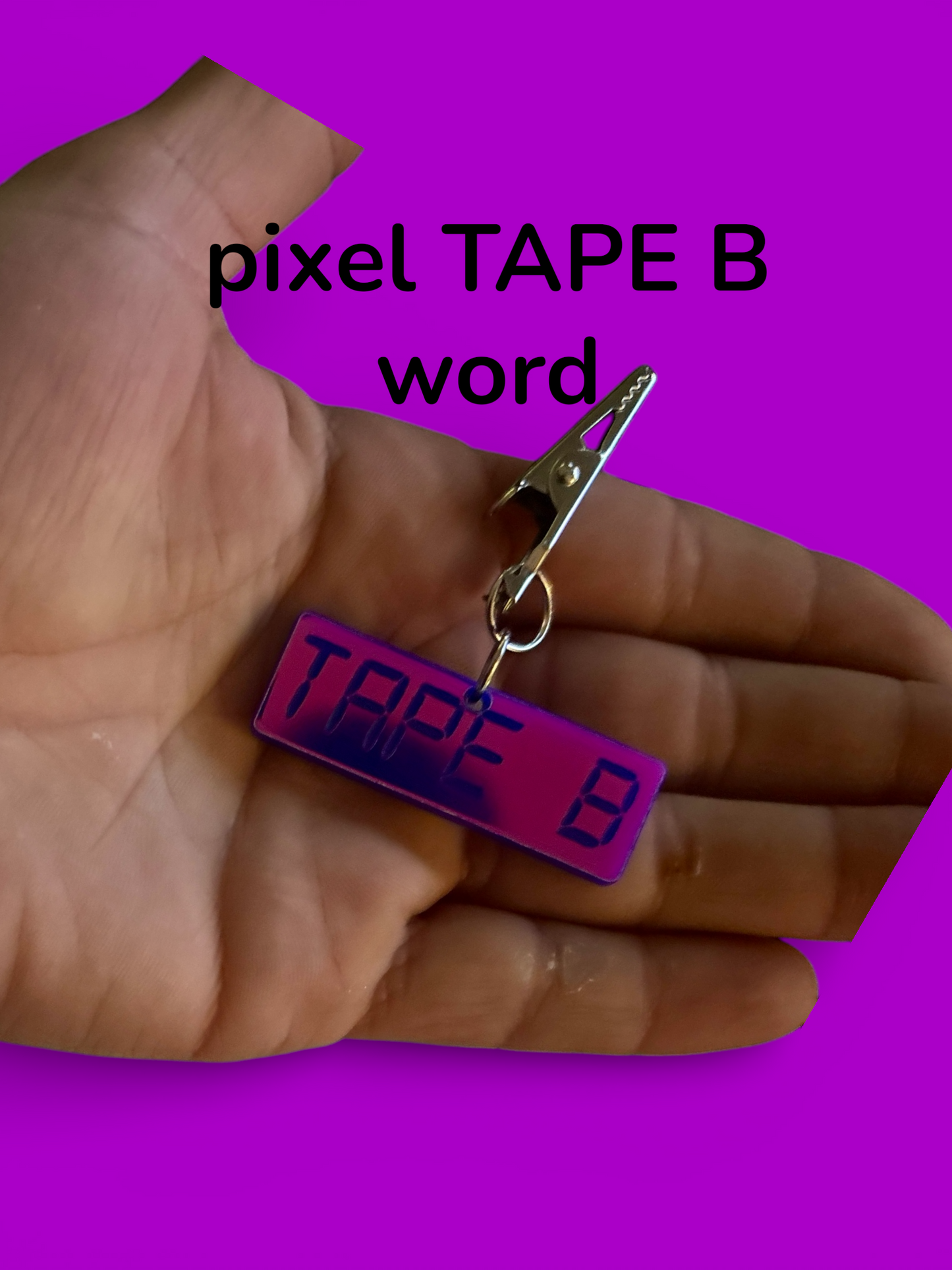 Customizable TAPE B inspired acrylic charms