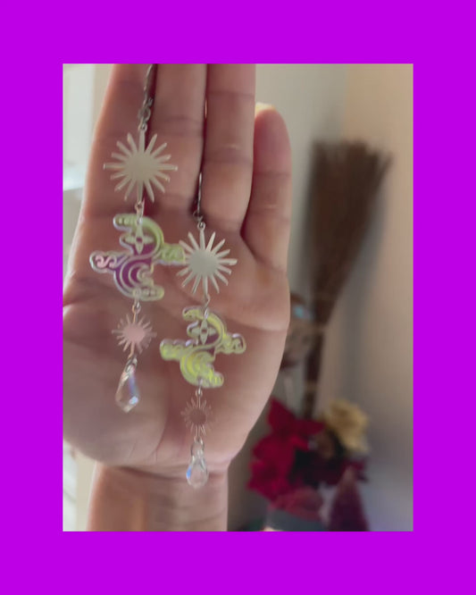 Charles SOLUS inspired sparkle earrings