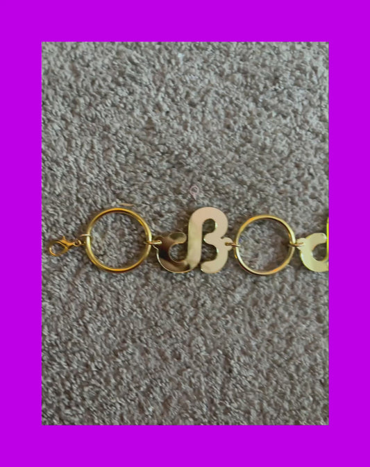 Custom silver/gold mirror reflective acrylic metal ring belt