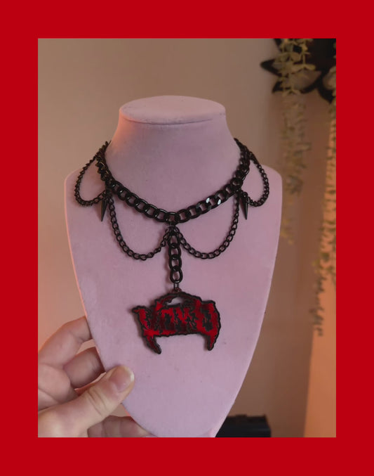 VOYD inspired holographic choker necklace