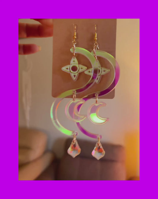 Charles SOLUS inspired acrylic earrings