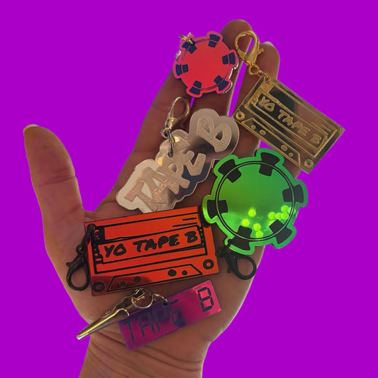 Customizable TAPE B inspired acrylic charms