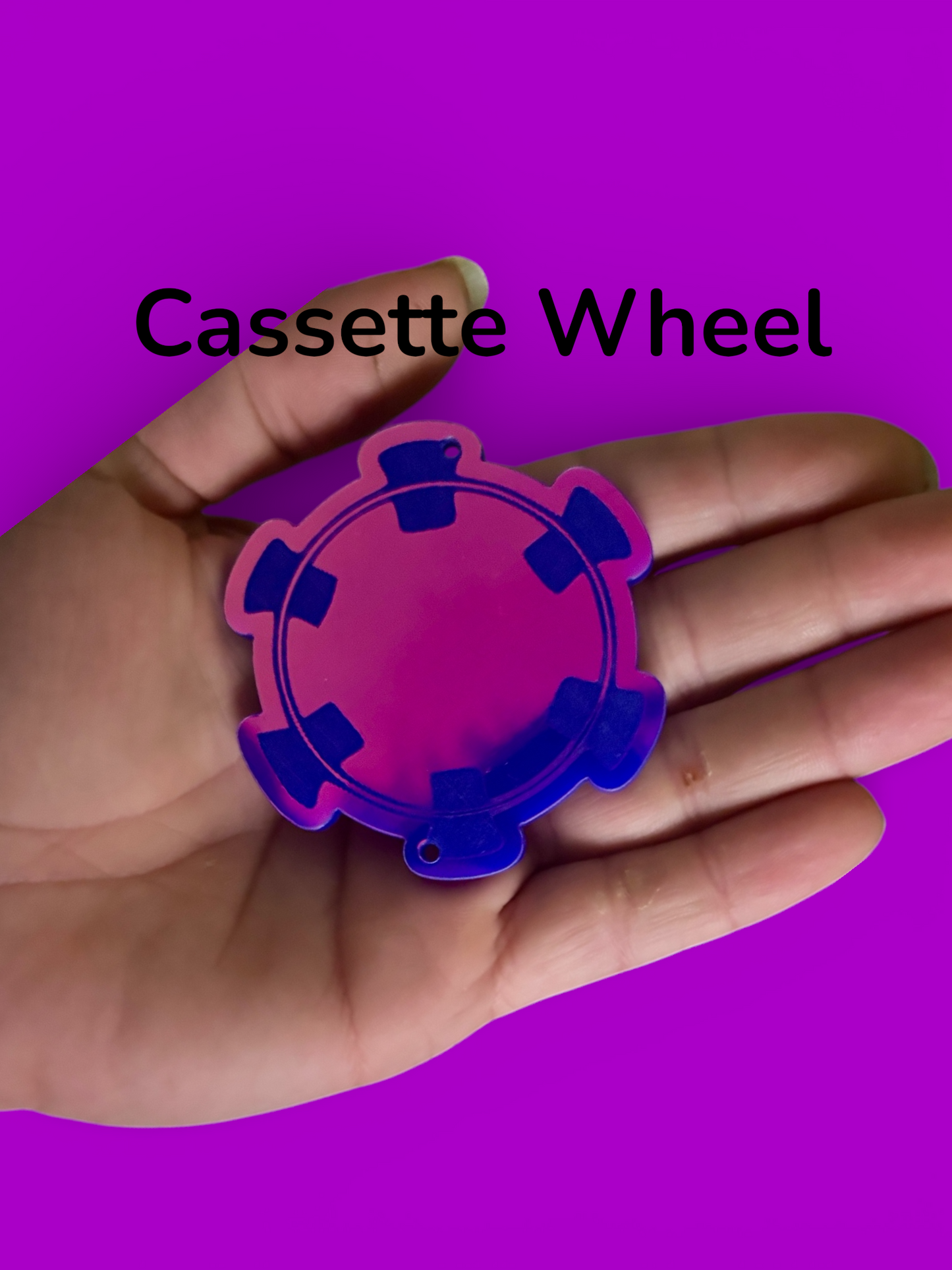 Tape b customizable acrylic metal ring belt