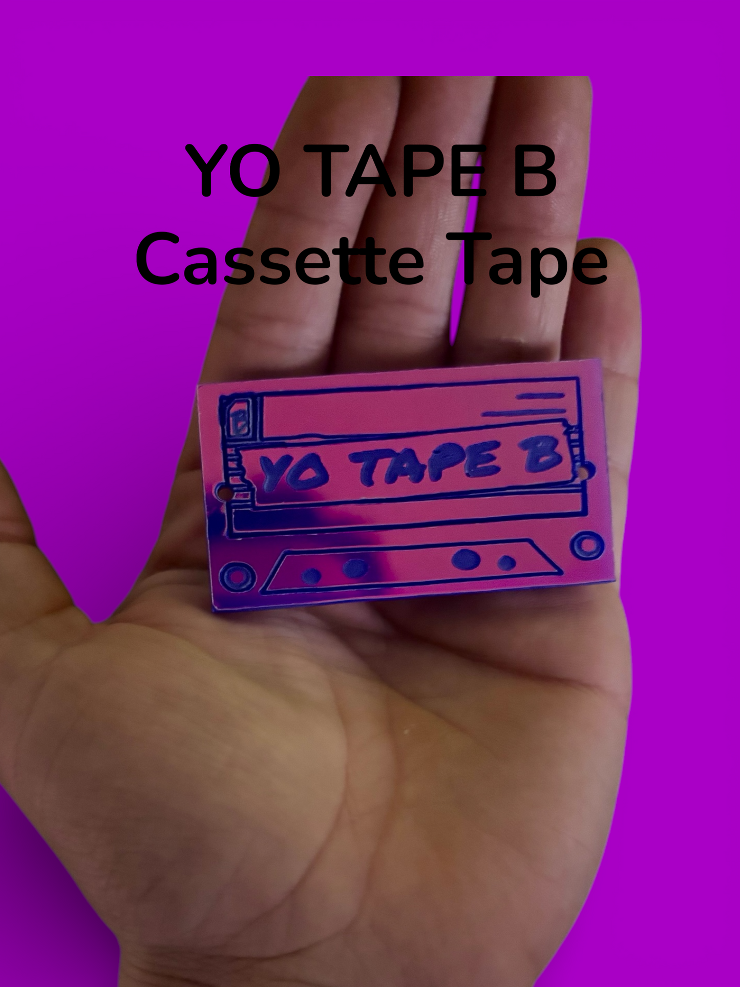 Tape b customizable acrylic metal ring belt